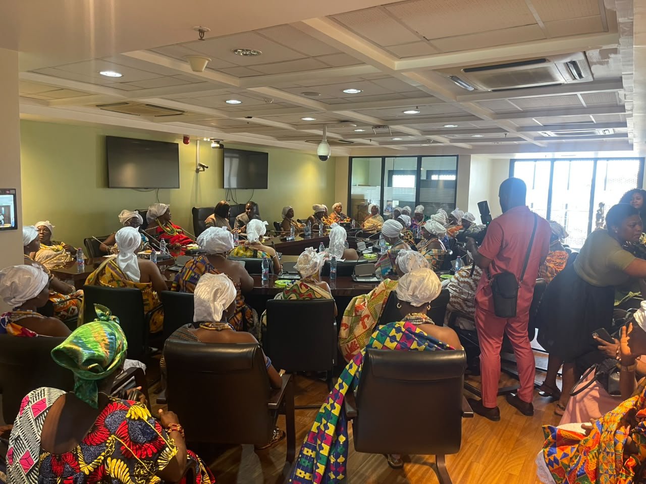 "Help Us Improve Education Delivery" –  MP Eric Edem Agbana Pleads with  Ketu North Queen Mothers During Their  Visit to Him at Parliament